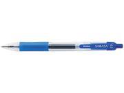 Zebra 46720 Sarasa Roller Ball Retractable Gel Pen Blue Ink Fine Dozen