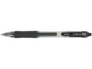 Zebra 46810 Sarasa Roller Ball Retractable Gel Pen Black Ink Medium Dozen
