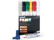 Sanford 63630 uni Paint Marker Medium Point Assorted 6 Set