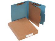 Acco 15024 Pressboard 25 Pt. Classification Folders Letter Four Section Sky Blue 10 Box