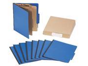 Acco 15663 Presstex Colorlife Classification Folders Letter 6 Section Dark Blue 10 Box