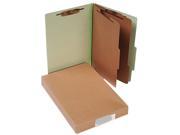 Acco 16046 Pressboard 25 Pt. Classification Folders Legal Six Section Leaf Green 10 Box