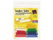 Avery 16228 Self Adhesive Tabs Printable Inserts 1 1 2 Inch Assorted Tab White 25 Pack