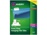 Avery 5567 Print Write On Hanging Tabs 1 5 Tab 2 1 16 Inch White 90 Pack
