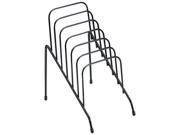 Fellowes 72613 Wire Step File Junior Six Sections 4 3 8 x 6 1 2 x 7 3 4 Black