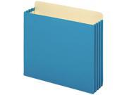 Globe Weis FC1524EBLU 3 1 2 Inch Expansion File Cabinet Pockets Straight Letter Blue 10 Box