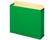 Globe Weis FC1524EGRE 3 1 2 Inch Expansion File Cabinet Pockets Straight Letter Green 1 Each