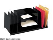 STEELMASTER by MMF Industries 2643DOBK Desk Organizer Nine Sections Steel 21 1 2 x 11 x 8 3 4 Black