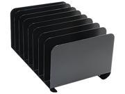 STEELMASTER by MMF Industries 2648004 Desktop Vertical Organizer Eight Sections Steel 15 x 11 x 8 1 8 Black