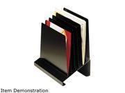 STEELMASTER by MMF Industries 264R806BK Slanted Vertical Organizer Six Sections Steel 11 x 7 1 4 x 11 1 2 Black