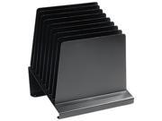 STEELMASTER by MMF Industries 264808BK Slanted Vertical Organizer Eight Sections Steel 11 x 9 1 4 x 12 Black