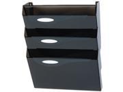 Rubbermaid L16603 Classic Hot File Wall File Systems Letter Three Pocket Smoke