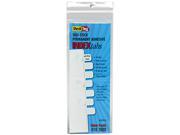Redi Tag 31010 Side Mount Self Stick Plastic Index Tabs 1in White 416 Pack
