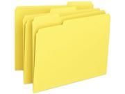 Smead 12943 File Folders 1 3 Cut Top Tab Letter Yellow 100 Box