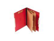 S J Paper S12003 Pressboard Hanging Classification Folder Letter Ruby Red