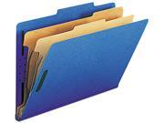 Smead 19035 Pressboard Classification Folders Legal Six Section Dark Blue 10 Box