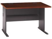 Bush Furniture Series A Workstation Desk 48w x 26 7 8d x 29 7 8h Hansen Cherry Galaxy