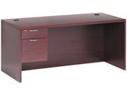HON Valido 11500 Series Left Pedestal Desk 66w x 30d x 29 1 2h Mahogany