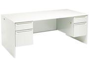 HON 38000 Series Double Pedestal Desk 72w x 36d x 29 1 2h Light Gray Light gray