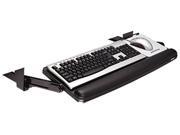 3M KD90 Underdesk Adjustable Keyboard Drawer 28 7 8 x 16 7 8 Black Charcoal Gray