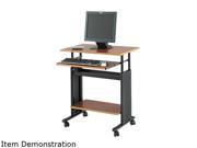 Safco 1925CY 28 Wide Adjustable Height Workstation 22d x 34h Cherry Laminate