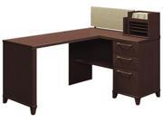 Bush Industries Enterprise Corner Desk 60w x 47d x 41 3 4h Mocha Cherry Carton 1