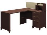 Bush Enterprise Corner Desk 60w x 47d x 41 3 4h Mocha Cherry Carton 2
