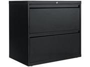 Alera LA52 3029BL Two Drawer Lateral File Cabinet 30w x 19 1 4d x 29h Black