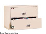 FireKing 23122CPA 2 Drawer Lateral File 31 1 8w x 22 1 8d UL Listed 350Â° Ltr Legal Parchment