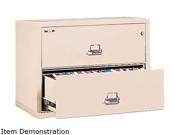 FireKing 23822CPA 2 Draw Lateral File 37 1 2w x 22 1 8d UL Listed 350Â° Ltr Legal Parchment