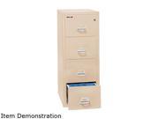 FireKing 41825CPA 4 Drawer Vertical File 17 3 4w x 25d UL Listed 350Â° Letter Parchment