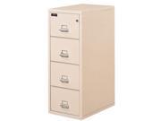FireKing 421572PA 4 Drawer Vertical File 21 5 16w x32 1 16d x 57h UL Listed 350° Parchment