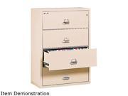 FireKing 4 Drawer Lateral Insulated File 37 27 64 W Parchment