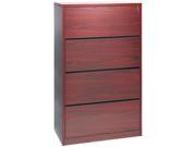 HON 10516NN 10500 Series Four Drawer Lateral File 36w x 20d x 59 1 8h Mahogany