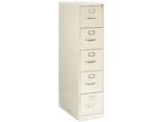 HON 315PL 310 Series Five Drawer Full Suspension File Letter 26 1 2d Putty