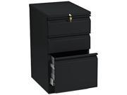 HON 33720RP Efficiencies Mobile Pedestal File with One File Two Box Drawers 19 7 8d Black