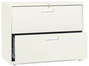 HON 682LL 600 Series Two Drawer Lateral File 36w x19 1 4d Putty