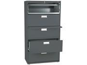 HON 685LS 600 Series Five Drawer Lateral File 36w x19 1 4d Charcoal