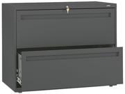 HON 782LS 700 Series Two Drawer Lateral File 36w x 19 1 4d Charcoal