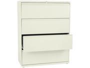 HON 894LL 800 Series Four Drawer Lateral File 42w x 19 1 4d x 53 1 4h Putty