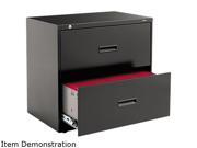 Basyx 400 Series Two Drawer Lateral File Black