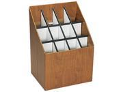 Safco 3079 Corrugated Roll Files 12 Compartments 15w x 12d x 22h Woodgrain