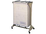 Safco 5060 Sheet File Mobile Plan Center 18 Hanging Clamps 43 3 4w x 20 1 2d x 51h Sand