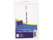 Avery 05289 Postage Meter Labels for Personal Post Office E700 1 3 16 x 6 White 60 Pack