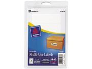 Avery 05436 Print or Write Removable Multi Use Labels 1 x 3 White 250 Pack