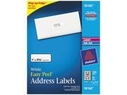 Avery 18160 Inkjet Address Labels 1 x 2 5 8 White 300 Pack