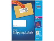 Avery 18163 Shipping Labels 2 x 4 White 100 Pack