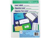 Avery 30620 Pres A Ply Laser Address Labels 1 x 2 5 6 Clear 1500 Box