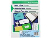 Avery 30623 Pres A Ply Laser Address Labels 2 x 4 1 4 Clear 500 Box