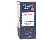 Avery 4014 Dot Matrix Printer Address Labels 1 Across 1 7 16 x 4 White 5000 Box